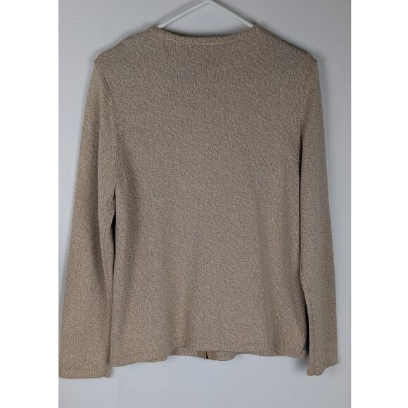 Allison Daley Zip up cardigan Sz M Patchwork Embroidered Beaded Floral Y2K EUC - Picture 13 of 13